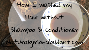 How I washed my hair without shampoo and conditioner