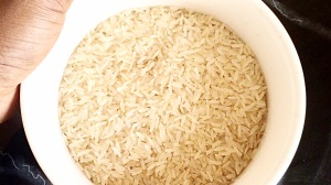 Rice water rinse